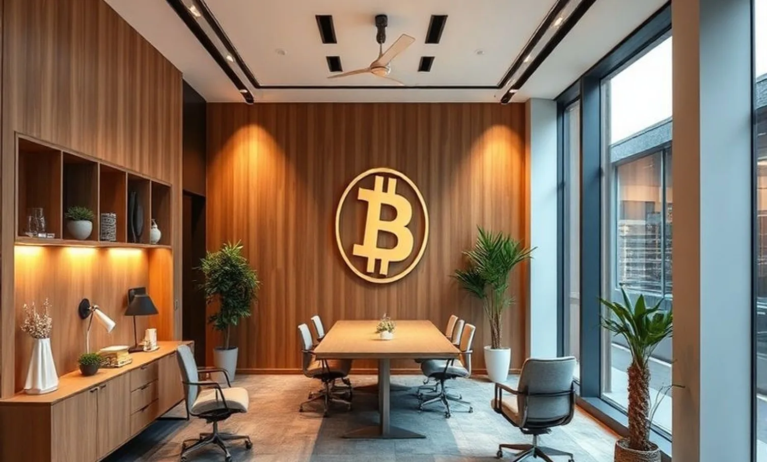 Modern consulting office for digital assets